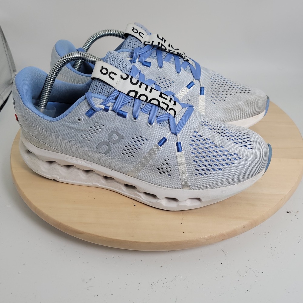 On Cloudsurfer Womens Size 10 Mineral Aloe Blue Running Trainer Support